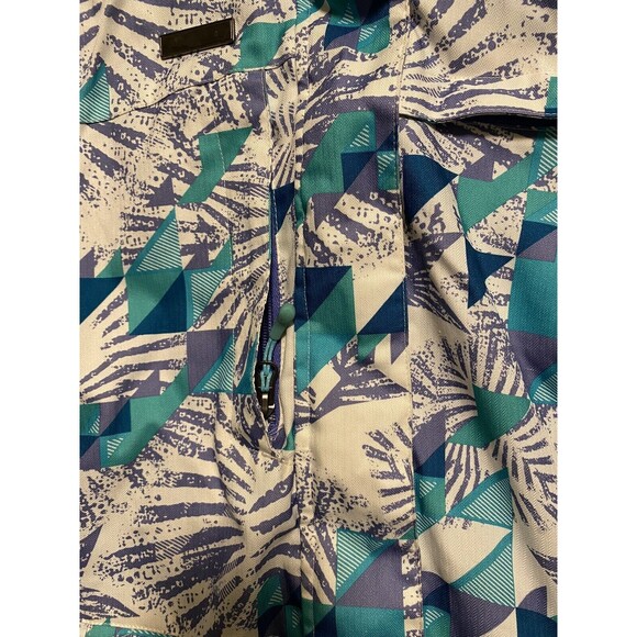 Liquid Venture Snowboard Jacket Girls Large Purple Teal Teen Geometric Insulated - Picture 8 of 16